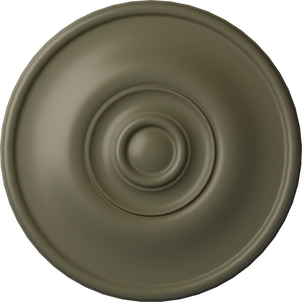 Ekena Millwork Jefferson Ceiling Medallion (Fits Canopies up to 2 7/8"), 11 3/4"OD x 3/8"P, Spartan Stone CM12JESSF - main